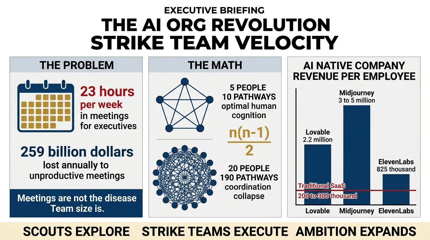 Executive Briefing: When Each Person Produces $2M a Year, the Sixth Team Member Costs Millions in Lost Productivity
