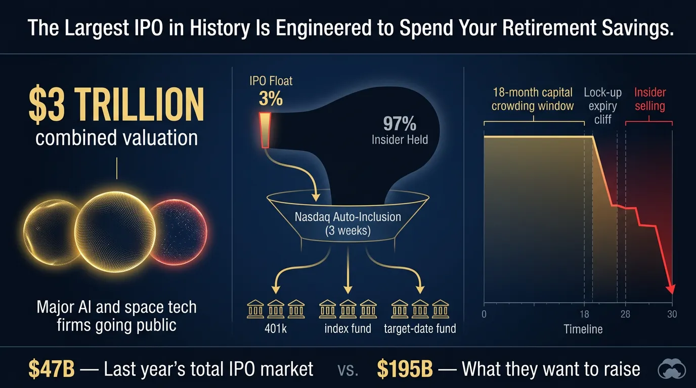 The Largest IPO in History Is Engineered to Spend Your Retirement Savings. You Don't Get a Vote.