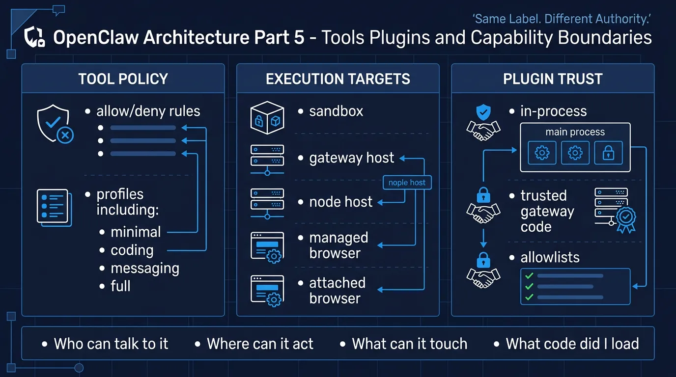 OpenClaw Architecture Part 5: Tools, Plugins, and Capability Boundaries